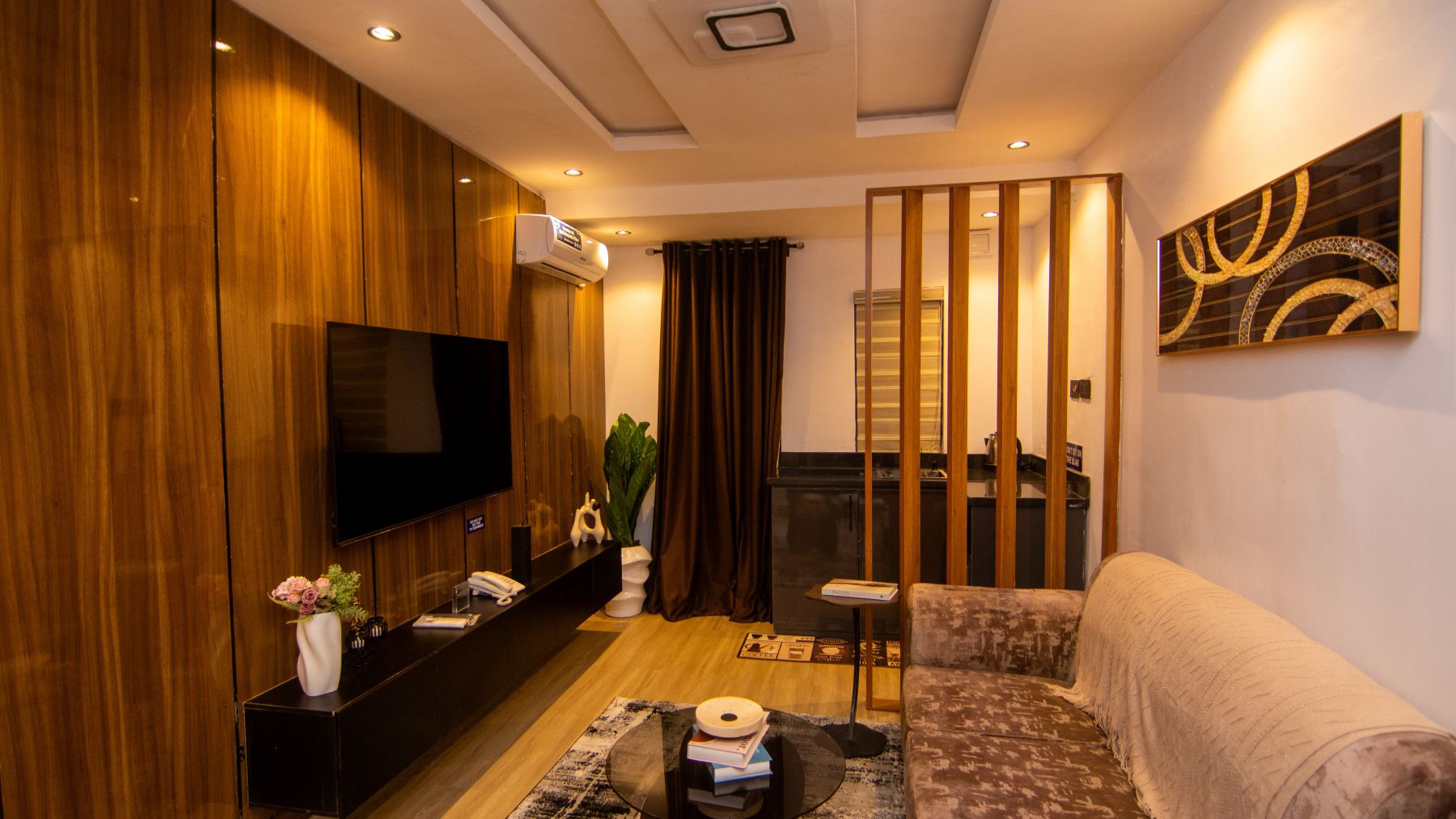 Room 100 standard two bedroom apartment sitting area